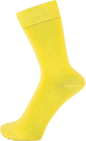 ZAKIRA Finest Combed Cotton Dress Socks in Assorted Vivid Colours for Men, Women - 5 Pack in Saudi Arabia