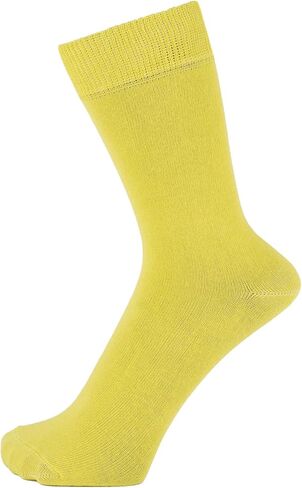 ZAKIRA Finest Combed Cotton Dress Socks in Assorted Vivid Colours for Men, Women - 5 Pack in Saudi Arabia