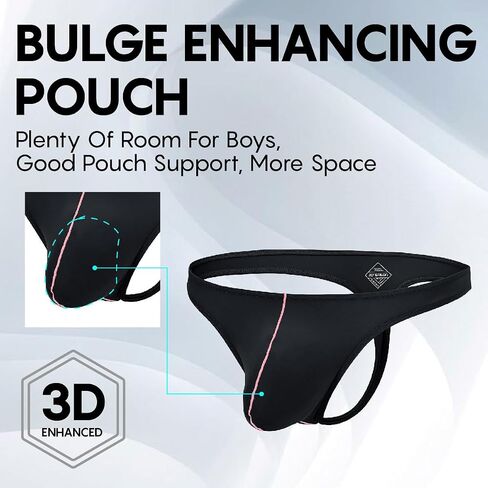 ZAIGGUT Men's Thong G-String Underwear Low Rise T-Back Under Bulge Pouch Sexy Thongs in Saudi Arabia