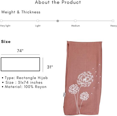 HEADED SOMEWEAR Dandelion Modal Hijab - Design Printed Hijab in Saudi Arabia