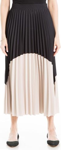 Max Studio Women's Maxi Pleated Colorblock Skirt in Saudi Arabia
