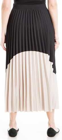 Max Studio Women's Maxi Pleated Colorblock Skirt in Saudi Arabia