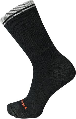 Merrell Men's and Women's Zoned Lightweight Cushion Wool Hiking Crew Socks-1 Pair Pack-Unisex Arch Support in Saudi Arabia