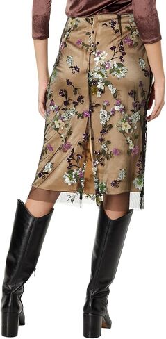 تنورة بيجونيا للسيدات من Vince مُزينة بالترتر in Kuwait