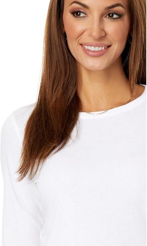تي شيرت Madewell Northside Vintage بأكمام طويلة باللون الأبيض البصري SM (للسيدات 2-4) in Saudi Arabia
