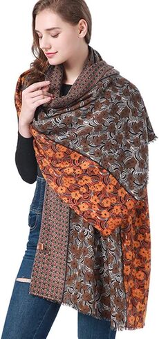 Aksod المرأة بطانية شالات يلتف الأزهار الناعمة شالات الباشمينا ويلتف سميكة شال الكشمير يلتف الأوشحة الزفاف الزفاف in Kuwait