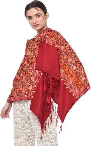 شالات منسوجة من ويفرز فيلا كشميري آري مطرزة بالكاشميلون، شالات -SH-113 in Kuwait