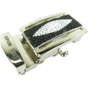 Pelgio Genuine Stingray Skin Leather Stainless Steel Auto Locking Buckle for Flat Belt in Kuwait