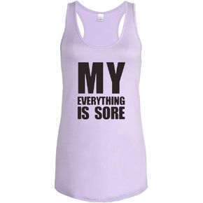 WINGZOO Workout Tank Tops for Women-Womens Funny Saying Fitness Gym Sleeveless Racerback Shirts in Kuwait