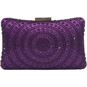 Crystal Box Clutch Rhinestone Handbags For Women Party Purse Wedding Evening Bag in Kuwait