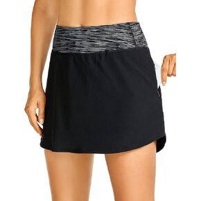 CRZ YOGA Women's Lightweight High Waisted Golf Skorts A-line Athletic Tennis Sports Workout Hiking Skirts with Pockets