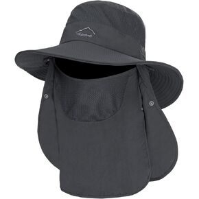 قبعة نسائية للشمس ذات حافة واسعة وقابلة للطي، قبعات للرجال صيفية للوقاية من الأشعة فوق البنفسجية والمشي لمسافات طويلة مع غطاء للرقبة بعامل حماية من الأشعة فوق البنفسجية 50+ in Kuwait