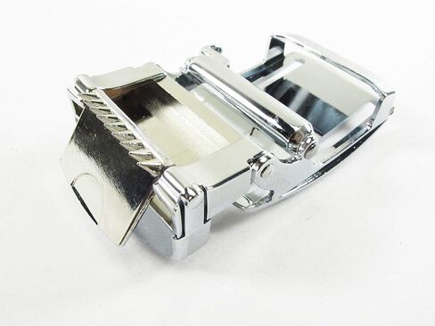 Pelgio Genuine Stingray Skin Leather Stainless Steel Auto Locking Buckle for Flat Belt in Kuwait