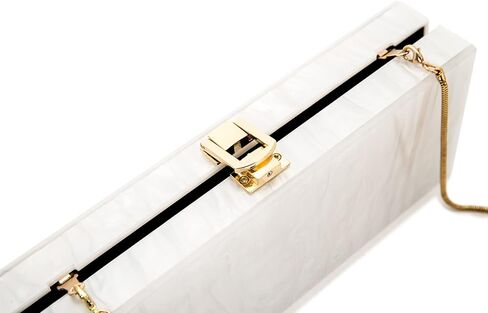 حقيبة سهرة بمقبض أكريليك للنساء، حقيبة يد بمقبض أكريليك طويل من اللؤلؤ لحفلات العشاء وحفلات الزفاف iPhone in Kuwait