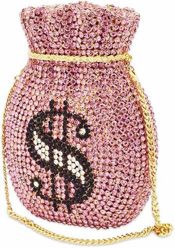 دي جي بي ام شنطة نقود فاخرة للنساء حقائب مسائية من الكريستال بتصميم دولار وحقائب يد صغيرة للحفلات وحفلات الزفاف والحفلات الراقصة in Kuwait