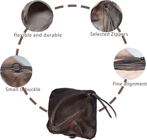 محفظة عملات GHYTRIGEN للنساء - حقيبة منظم للجيب - حقيبة مائلة بسحاب، محفظة عملات معدنية متينة وعملية لتنظيم الجيوب والمحافظ in Kuwait