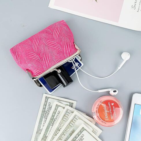 اوياشيك 4 قطع محفظة قفل قبلة النساء مشبك محفظة عملات معدنية مشبك الحقيبة, صفصاف in Kuwait