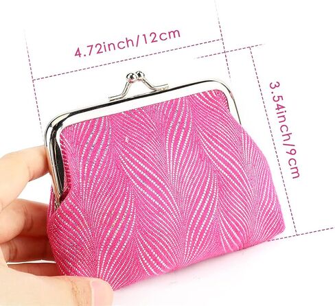 اوياشيك 4 قطع محفظة قفل قبلة النساء مشبك محفظة عملات معدنية مشبك الحقيبة, صفصاف in Kuwait