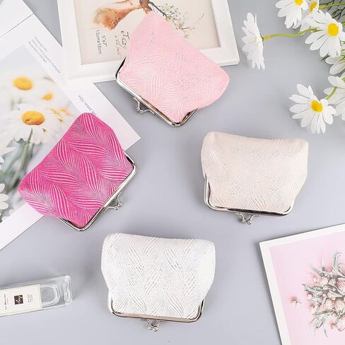 اوياشيك 4 قطع محفظة قفل قبلة النساء مشبك محفظة عملات معدنية مشبك الحقيبة, صفصاف in Kuwait