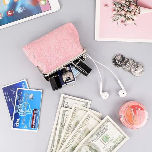 اوياشيك 4 قطع محفظة قفل قبلة النساء مشبك محفظة عملات معدنية مشبك الحقيبة, صفصاف in Kuwait