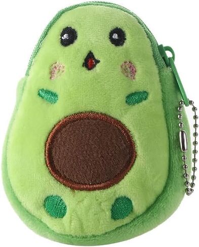Women's Coin Purses and Pouches | Green Plush Purses Fashion Children Small Coin Purse Cute Avocado Plush Purses Kids Key Case Bag Money Pouch for Women Boys Girls Mini Handbag in Saudi Arabia