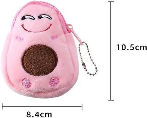 Women's Coin Purses and Pouches | Green Plush Purses Fashion Children Small Coin Purse Cute Avocado Plush Purses Kids Key Case Bag Money Pouch for Women Boys Girls Mini Handbag in Saudi Arabia