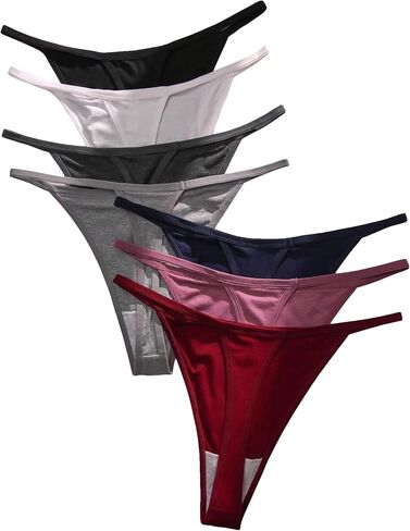GORGLITTER Women's Plus 7 Pack G String Thongs Low Rise Panties Underwear in Saudi Arabia