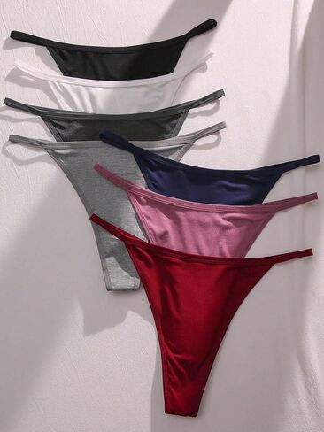 GORGLITTER Women's Plus 7 Pack G String Thongs Low Rise Panties Underwear in Saudi Arabia