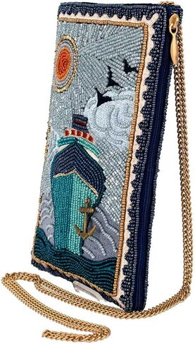 Mary Frances Crossbody Phone Bag Featuring On Board & Midnight Cruise, Perfect for Storing Credit Cards, Phone, & Keys in Saudi Arabia