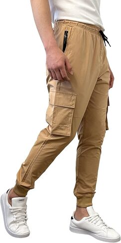 Southpole Men's Lightweight Quick Dry Cargo Nylon Jogger Pants in Saudi Arabia