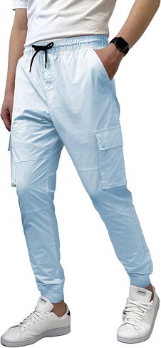 Southpole Men's Lightweight Quick Dry Cargo Nylon Jogger Pants in Saudi Arabia