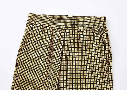 WULFUL Kids Boys Metallic 70s Disco Costume Sequin Party Jogger Pants in Saudi Arabia