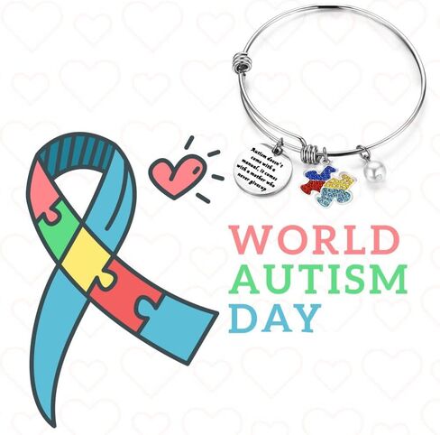 Gzrlyf Autism Mom Bracelet Autism Awareness Bracelet Autism Jewelry for Mothers Autism Doesn’t Come with A Manual in Saudi Arabia