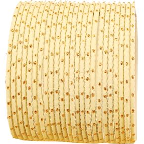 Touchstone Colorful Bangle Collection Indian Bollywood Exclusive Golden Glaze Exotic Textured Colorful Designer Jewelry Bangle Bracelets Set of 24 for Women. in Kuwait