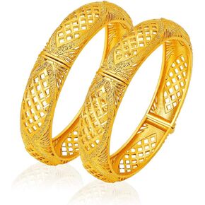 Ethlyn 2PCS/lot Dubai Arab Gold Jewelry 24K Gold Plated Bangles Bracelets for Women