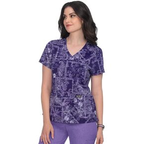 KOI Basics 384PR Leslie Top Denim Patch XL