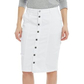 ESTEEZ Denim Jean Skirts for Women Knee Length - Women's Pencil Stretch Modest Denim Skirts - Montreal