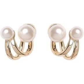 Exotique Western Pearl Earrings Double Sided 2 in 1 earrings for women in Saudi Arabia