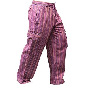 Shopoholic Fashion Mens Light Weight Stripe Hippy Combat Trouser in Saudi Arabia
