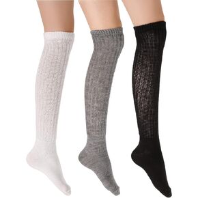 MR. CAESAR SOCKS. Slouch Socks Women- Comfy Soft Knee High Scrunch Sock | Size 6-11 in Kuwait
