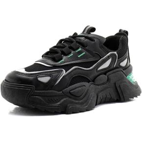 YYSPR Women's Fashion Platform Lace Up Sneakers Lightweight Walking Running Shoes