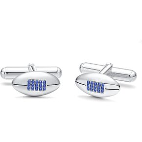 أزرار أكمام للبيسبول/كرة القدم من الفضة الإسترليني أزرار أكمام متقاطعة إكسسوارات مجوهرات هدايا للرجال والزوج in Kuwait