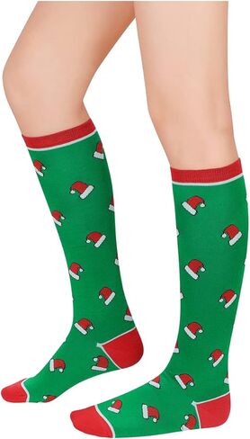 Komorebi Women's Knee High Athletic Socks Stripes Tube Sport Socks Soft Strench High Socks for Women Outdoor in Saudi Arabia