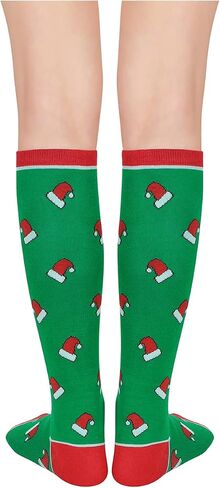 Komorebi Women's Knee High Athletic Socks Stripes Tube Sport Socks Soft Strench High Socks for Women Outdoor in Saudi Arabia