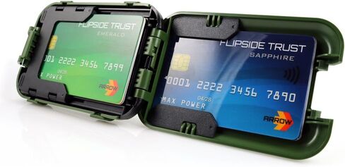Flipside Wallets 4 RFID Blocking Wallet for Men Trooper Green Edition with Removable Money Clip - Slim, Secure and Crush Resistant in Saudi Arabia