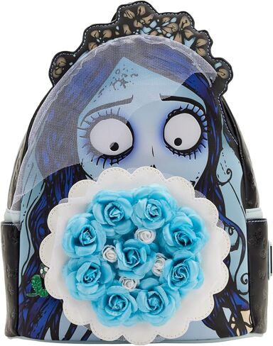 حقيبة كتف نسائية بحزام مزدوج من Loungefly Corpse Bride Emily Bouquet in Kuwait