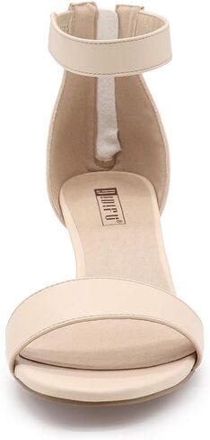 IDIFU IN2 Women's Kitten Heels Low Open Toe Short Ankle Strap Heel Sandals | Round Toe Small Kitty Heeled Sandal Dressy Comfortable Cute Formal Dress Shoes for Prom Wedding Bride Party Evening Daily in Saudi Arabia