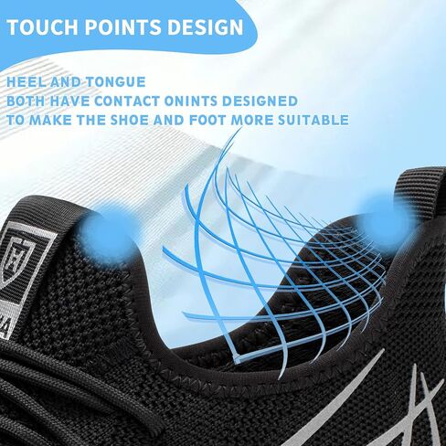Safety Shoes Steel Toe Shoes for Men Women Breathable Safety Work Sneakers Lightweight Comfortable Proof Slip Resistant Fashion Sneakers Air Cushion Construction Industrial Shoes in Kuwait