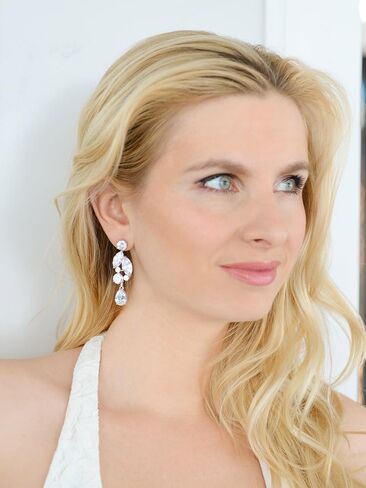 أقراط Mariell Dramatic Size Zirconia Statement Stucasion - ثريات رائعة فسيفساء مناسبة خاصة in Saudi Arabia