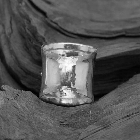 MYLYAHY خاتم اليعسوب النحل للنساء، خاتم إبهام من الفضة الإسترليني S925، خاتم بشريط عريض، خاتم بوهو in Kuwait